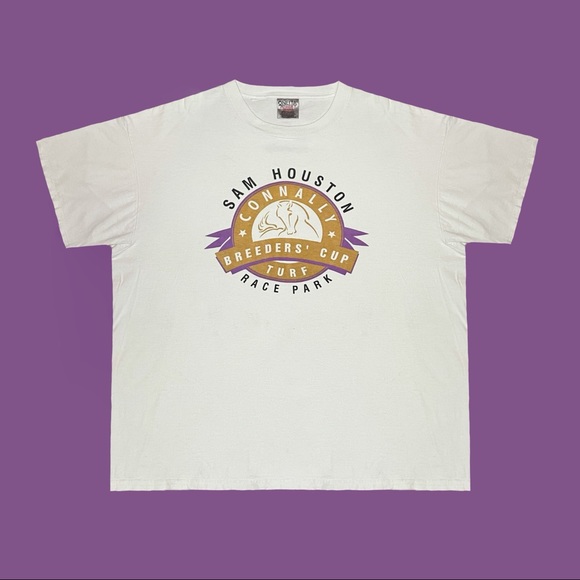Vintage 90s Sam Houston Race Park Breeders Cup Shirt 🏇 - Picture 1 of 3